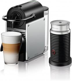 De’Longhi Coffeemachine Nespresso EN 124.SAE silver/black EN 124.SAE, Schwarz und Silber