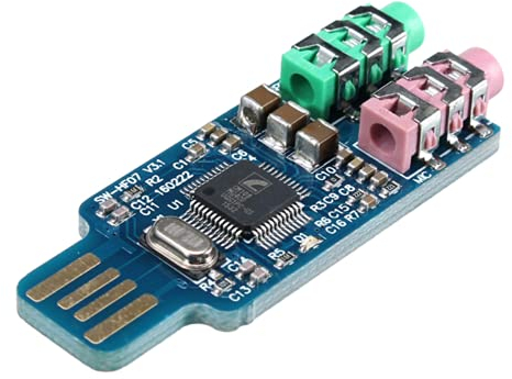 DollaTek Free Drive USB Sound Card Notebook Computer External Sound Card Module USB CM108 Sound Card Chip