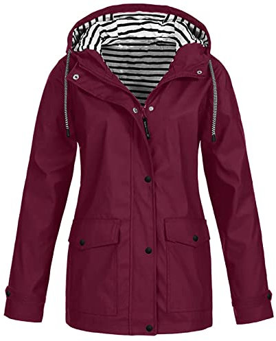 Alueeu Softshelljacke Damen Wasserdicht Softshelljacke Wasserdicht Atmungsaktiv Outdoorjacke Übergangsjacke Sommer Funktionsjacke Regenmantel Windbreaker Leicht Fahrrad Mit Kapuze Große Größen 2022