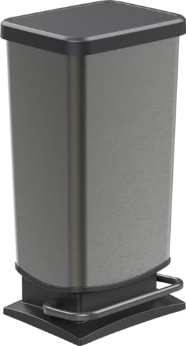 Rotho Pattumiera a pedale Paso, 40 l, colore: grafite