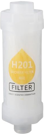Filtro Acqua Doccia Aromaterapia Addolcitore Tessuto Purificatore Aria Filtro Doccia Aromaterapia Acqua Dura Universale per Soffione Doccia Uscita (Osmanthus)