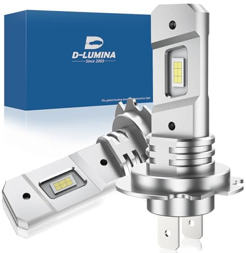 D-Lumina Lampadina H7 LED Canbus 100W 16000LM,6500K 300% Brillante,1:1 Design di Ricambio Lampada Alogena