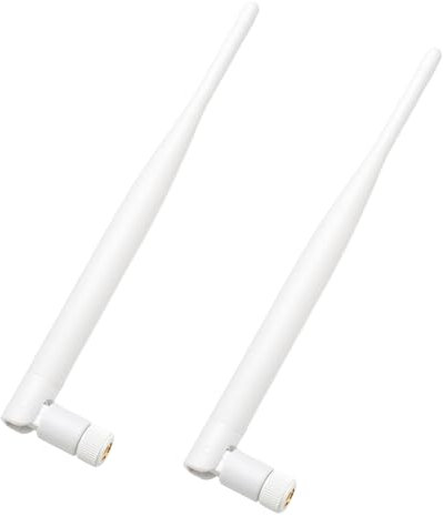 2-Pack External WiFi Antenna Dual Band 2.4GHz 5GHz 5.8GHz 6dBi SMA Male Aerial Replacement Router Range Extender Gateway Wireless Mini PCI Express PCIE Network Card USB Adapter