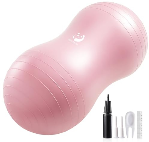 Slim Panda Anti-Éclatement Sensoriel Peanut Ball 100x50 CM, Ballon Pilate pour Enfants Thérapie pour l'Autisme, Travail Accouchement Et Renforcement De La Sangle Abdominale