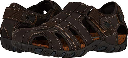 Nunn Bush Rio Bravo Fisherman Closed Toe Outdoor, Sandalia para Exteriores Hombre, Brown, 42 EU Ancho