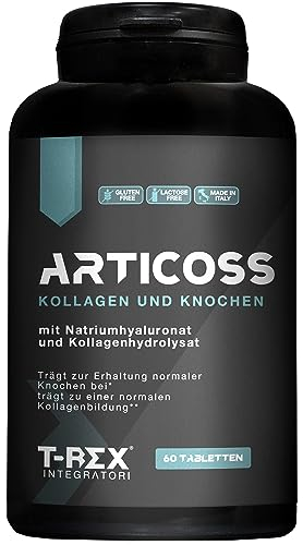 ARTICOSS Integratore per Articolazioni Ossa e Cartilagini con Glucosamina Condroitina Msm Artiglio del Diavolo, Vitamina C e Vitamina D, Collagene e Acido Ialuronico. 60 compresse