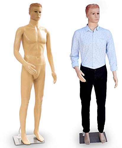 Schaufensterpuppe Männlich Schaufensterfigur Mannequin Schneiderpuppe 360° beweglich 187cm