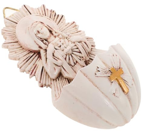 STOBAZA Fontaine Eau Bénite Résine Pour Décoration Ornement Pour Salon Pour Religieuses