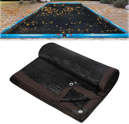 Filet De Protection Piscine Rectangulaire, 5x10m Anti Feuilles & Anti Déchirure Couverture De Feuille De Piscine Rectangulaire, Bâche De Protection pour Piscines Hors-Sol Et Enterrées
