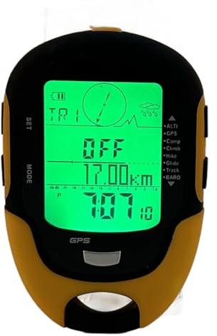 HERCHR Digital Altimeter Portable Compass Barometer Altimeter Compass LCD Digital Thermometer Watch Outdoor Navigation Altitude Meter Temperature Humidity