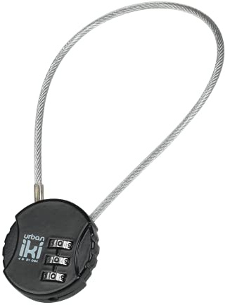 Urban Iki 2124046010 - Lucchetto con cavo, unisex, taglia unica, colore: Nero
