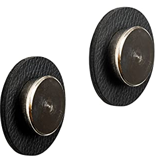 silwy® Magnet-Pins SMART (2er Set) inkl. zwei Metall-Nano-Gel-Pads in Black - nie Wieder Bohren oder Schrauben - perfekt für Camping, Caravaning, Boating, Home, Living oder Business