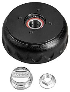UNITRAILER Frein Tambour Knott 200x50 4x100 – Tambour de Frein pour Remorque avec Roulement Compact, Écrou et Cache-Moyeu Inclus – Pièce d’Origine Knott