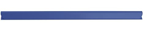 DONAU Universal Klemmschienen / 10 Stück/Klemmschiene DIN A4/ 6mm für circa 60 Blatt/Klemmleiste für Sichtschutzstreifen/Befestigungs-clips/PVC Kunststoff/Blau