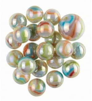 Filet panamerican 20 Billes 16 mm et 1 calot 25 mm - lot Billes Enfant, colorees et Classiques - Collection et Jeu - Set Jouet et Carte
