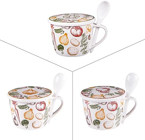 Table Passion - Bol à soupe Antan avec couvercle et cuillère 75 cl (1 modèle aléatoire)