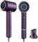 7MAGIC Phon Capelli Asciugacapelli Professionale 110.000 Giri/Min - Asciugatura Ultra Rapida,Tecnologia Ionica, Leggero,con Concentratore Magnetico e Protezione dal,A Bassa Rumorosità,Colore (Viola)