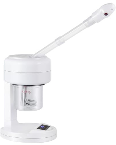 Facial Steamer Nano Ionic Face Steamer with Extendable Arm, Portable Facial Steamer, Rotating Nozzle Esthetician Vapor Face Steamer