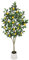 Oairse 5FT Artificial Lemon Trees, Large Artificial Plants Indoor with White Ceramic Pot Faux Potted Lemons Citrus Tree Fake Floor Plants Lemon Decorations for Home Living Room Office Bedroom Table
