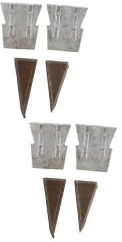 Homoyoyo 2 Series Martillo Cuñas Avellanador Mango De Suministros De Instalación Herramientas Eléctricas Brocas Bushcraft Martillo De Titanio Leña Divisor Divisor De 4 piezas*2