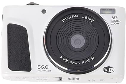 Annadue Cámara Digital 4K con Pantalla Abatible, Cámara HD de 56MP con Zoom 16X, Conectividad WiFi, Estabilización de Imagen, para Fotografía de Viajes Vlogging