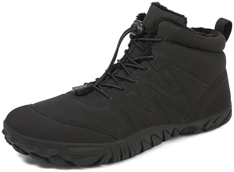 JYukaichen Varm och halkfri vuxen bred tå barfota skor unisex snöstövlar vattentäta utomhus sportvandringsskor EU 35-47