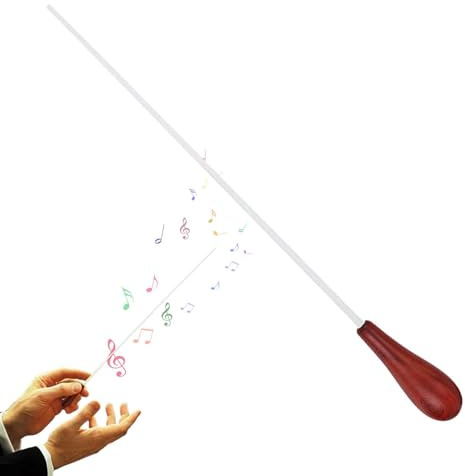 Orkesterdirigentstav 15 tum | Ergonomisk träfiberbatong - professionell lätt musikalisk batong för musikband dirigerar Undervisningsrepetitioner Framträdanden