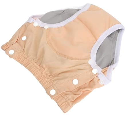Wiederverwendbare Windeln f¡§1r Erwachsene , Orangefarbene , Waschbare Windeln f¡§1r ?ltere Menschen aus Reiner Baumwolle , Weich f¡§1r Inkontinenz (XXL)