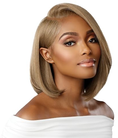 Sensationnel Bare Lace 13x6 wigs - Unit 3 Glueless synthetic with 180 degree preplucked hairline Non lifting 2040 larger grid thinner lace - BareLace unit 3 (1B OFFBLACK)