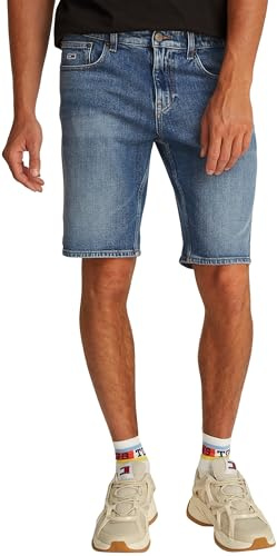 Tommy Jeans Herren Scanton Bi0134 Dm0dm20960 Shorts Mit 5 Taschen, Denim (Denim Medium), 29W EU