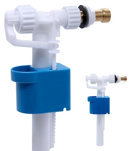 WYYFXY Vanne de remplissage universelle pour réservoir de chasse d'eau G3/8 et G1/2 - Raccordement en laiton - Pièces de rechange - Quantité d'eau réglable - Économie d'eau - Silencieux