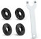 Angle Grinder Spanner Wrench Flange Nut - 1PC 140mm Angle Grinder Flange Wrench and 4PCS Flange Nuts