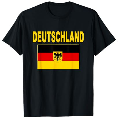 Bandiera della Germania Cool Tedesco Bandiere Deutschland Flagge Uomini Donne Maglietta