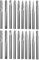 Mesee 20 Pieces Tungsten Carbide Burr Set, 3mm Double Cut Head Rotary Files Burrs 3mm Shank Carving Engraving Grinding Bits Fits Rotary Drill Tool