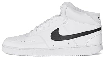 NIKE Court Vision Mid Next Nature Sneaker White Black White
