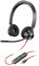Poly Blackwire 3320 Wired Headset – Flexible Microphone Boom – Hi-fi Stereo - Connect to PC/Mac via USB-C or USB-A - Certified for Microsoft Teams