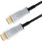 Goobay 65569 Aktives Optisches Hybrid HDMI Kabel AOC / 4K @ 60 Hz UHD High Speed HDMI Anschlusskabel mit Ethernet / 18 Gbits Glasfaserkabel/Schwarz / 40m