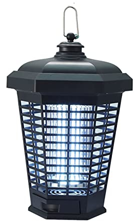 Lámpara antimosquitos, lámpara antimosquitos para exteriores, rejilla de 4200 voltios y bombillas de luz UV de 18 W que atraen mosquitos ~ Asesino de mosquitos con descarga eléctrica a prueba de agua