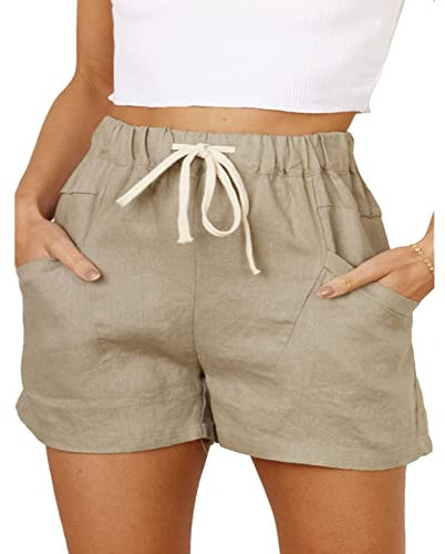Lässige Shorts, Krawattentaschen, Lässige Damen-Shorts, Stilvoll für Zuhause (L)