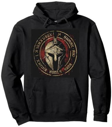 Sparta Casque de combattant spartiate Leonidas Spartan pour homme Sweat à Capuche