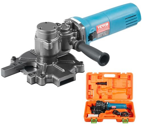 VEVOR Elektrischer Bolzenschneider, 1100-W-Bewehrungsschneider, schneidet bis zu 3/2 Zoll (4–40 mm) Bewehrungsstahl, Rebar Cutter für Stahlbeton mit zusätzlichem kleinen Griff, Werkzeugkoffer