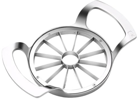 JVHLOV Taglia Mele, Taglia Mela Spicchi Acciaio Inox, Tagliamela 12 Lame, Affettatrice di Mele e Carotatore, Mela o Pera Core per la Casa e la Cucina