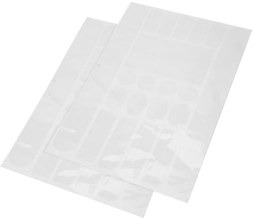 PACKOVE Film Protecteur Transparent en PVC pour Cadre de Vélo – Lot de 2 Feuilles Anti-Rayures, Autocollants de Protection pour VTT, Vélo de Route et VTT, Accessoire Cyclisme Solide