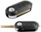 Cover Compatibile Chiave Guscio Telecomando Nero 3 Tasti e Lama Fiat