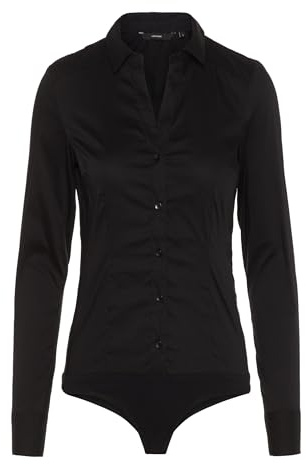 Vero Moda Vmlady - Maglia a Maniche Lunghe da Donna, Modello New Noos, Nero, XS