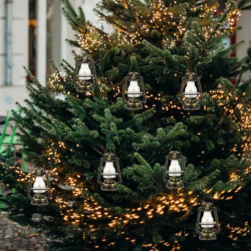 DOITOOL 10Pcs Mini Lanterna Lanterna Lampada a Olio Vintage Appesa Lanterna a Cherosene Lanterna Casa Delle Bambole in Miniatura per Micro Paesaggio Ornamento Decorazioni per Feste di