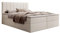 MyBed Allen Boxspringbett Modernes Polsterbett mit Kopfteil und Bettkasten 140x200 7-Zonen Taschenmatratze H3 und Topper Beige Abriamo 04 Schlafzimmer