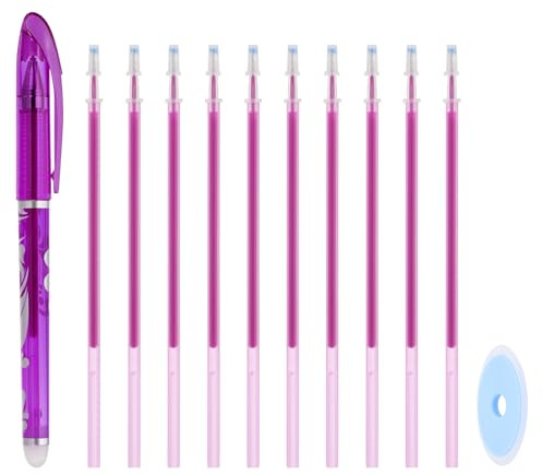 PATIKIL Erasable Gel Pens with 10 Refills & 1 Erasers