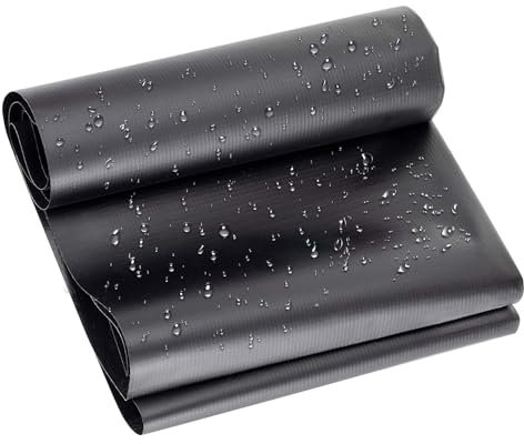 Pond Liner Pond Liners Heavy Duty Black Flexible Pond Liner for Koi Ponds and Water Gardens Large Fish Ponds Preformed Liners 4x8m (11x26.2ft)