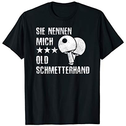 Tischtennisspieler Old Schmetterhand I Geschenk Tischtennis T-Shirt